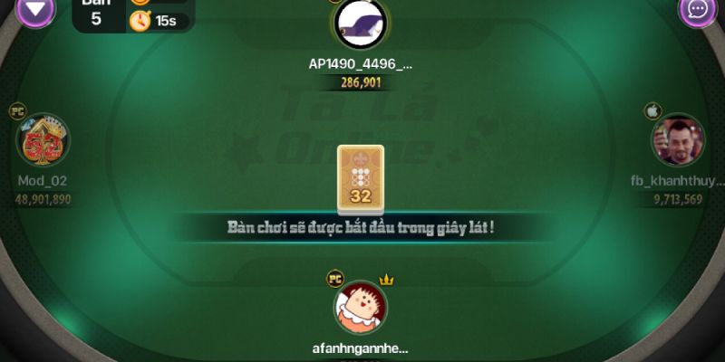 Thứ tự xếp bài Phỏm Tá Lả 33WIN 